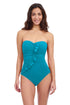 Gottex Profile By Gottex Tutti Frutti Bandeau Ruffle One Piece